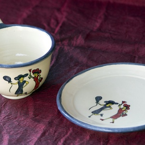 Barátnős  készlet - otthon & életmód - konyhafelszerelés, tálalás - tálalás - teás- és kávés pohár, készlet - Meska.hu