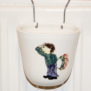 Kisfiús radiátorpárologtató, Otthon & Életmód, Gyertya, illat, aroma, Párologtató, Festett tárgyak, Kerámia, MESKA