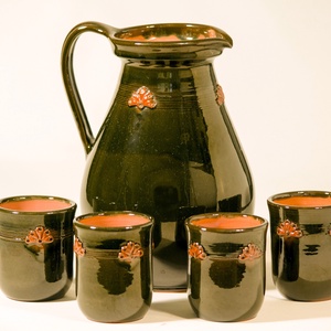 Üdítős készlet, Otthon & Életmód, Konyhafelszerelés, tálalás, Konyhai tárolás, Tea & Kávé tárolás, Kerámia, MESKA