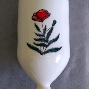 Radiátor párologtató,pipacsos, Otthon & Életmód, Gyertya, illat, aroma, Párologtató, Festett tárgyak, Kerámia, MESKA