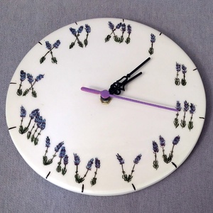 Levendulás Falióra - otthon & életmód - dekoráció - fali és függő dekoráció - falióra & óra - Meska.hu
