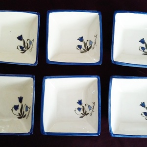 Harangvirágos leveses tányér RENDELHETŐ, Otthon & Életmód, Konyhafelszerelés, tálalás, Tálalás, Tányér & Étkészlet, Festett tárgyak, Kerámia, MESKA