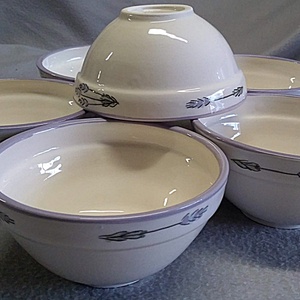 Levendulás müzlis tál készet - otthon & életmód - konyhafelszerelés, tálalás - tálalás - tányér & étkészlet - Meska.hu