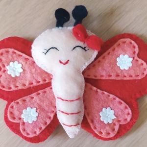 Három pillangó mese ujjbáb - játék & sport - bábok - kesztyűbáb - Meska.hu