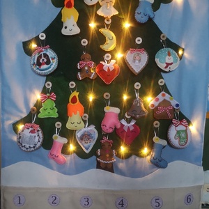 Adventi naptár led világítással  - Meska.hu