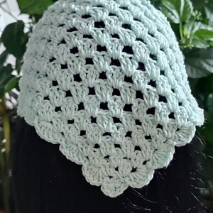 Mentazöld Bandana - ruha & divat - sál, sapka, kendő - kendő - Meska.hu