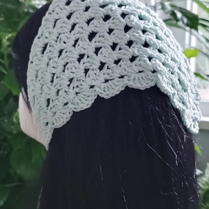 Mentazöld Bandana - ruha & divat - sál, sapka, kendő - kendő - Meska.hu
