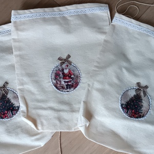 Mikulás tasak - karácsony - mikulás - mikulás zsák - Meska.hu