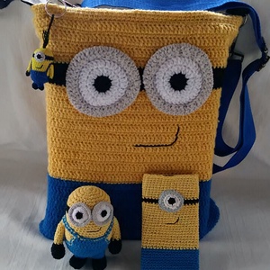 Bob: horgolt minion figura -  - Meska.hu