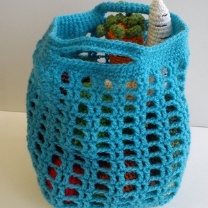 Horgolt zöldségek bevásárlótáskában 2. -  - Meska.hu