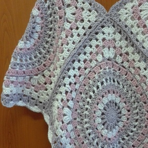 Pasztell színek: horgolt kislány poncsó -  - Meska.hu