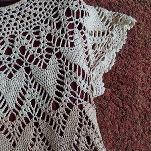 Horgolt tunika-ruha - ruha & divat - női ruha - ruha - Meska.hu