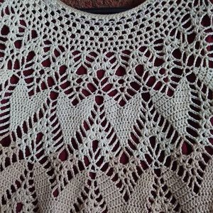 Horgolt tunika-ruha - ruha & divat - női ruha - ruha - Meska.hu