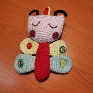 Horgolt pille, pille pillangó , Játék & Sport, Baba & babaház, Baba, Horgolás, MESKA