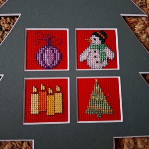 Keresztszemes karácsonyi dísz.  - karácsony - adventi díszek - adventi ajtódísz - Meska.hu Keresztszemes karácsonyi dísz.  - karácsony - adventi díszek - adventi ajtódísz - Meska.hu