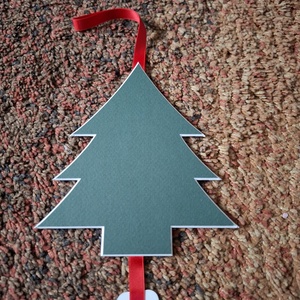 Keresztszemes karácsonyi pingvines dísz - karácsony - adventi díszek - adventi ajtódísz - Meska.hu