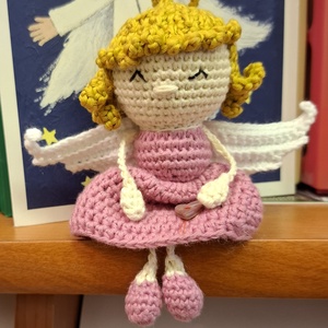 Horgolt karácsonyi angyal  - Meska.hu