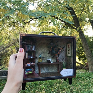 Misztikus szoba shadowbox, roombox  - Meska.hu