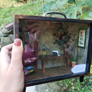 Misztikus szoba shadowbox, roombox  - otthon & életmód - dekoráció - asztal és polc dekoráció - díszdoboz - Meska.hu