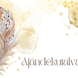Festmény ajándékutalvány 40x40 - otthon & életmód - papír, írószer - ajándékozás kellékei - Meska.hu