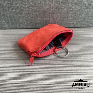 Élénk piros egy cipzáras kulcstartó A5003 - táska & tok - kulcstartó & táskadísz - kulcstartó - Meska.hu