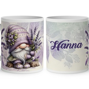 Névvel kérhető - Édes levendulás manó mintás bögre, Otthon & Életmód, Konyhafelszerelés, tálalás, Tálalás, Bögre & Csésze, , MESKA