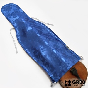 Hegedű védőhuzat 4/4-es és 3/4-es hegedűhöz, elegáns jacquard selyem brokát, királykék, Könyv & Zene, Hangszer & Hangszertok, Varrás, Meska