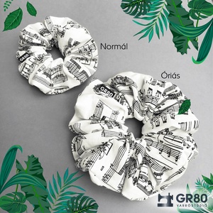 Kotta mintás 100% pamut hajgumi. Textil scrunchie. Normál és óriás méretben - ruha & divat - hajdísz & hajcsat - hajgumi - Meska.hu