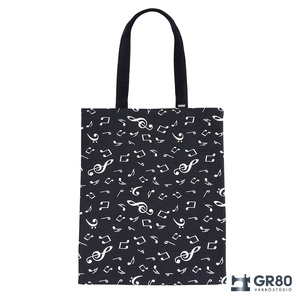 HANGJEGY mintás erős tote bag, zenés vászontáska - táska & tok - bevásárlás & shopper táska - shopper, textiltáska, szatyor - Meska.hu