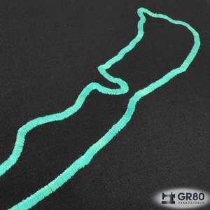 Balaton hímzéssel díszített fekete vászontáska - táska & tok - bevásárlás & shopper táska - shopper, textiltáska, szatyor - Meska.hu