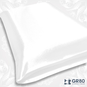 Selyem párnahuzat - HÓFEHÉR szatén ágyneműhuzat - otthon & életmód - lakástextil - ágynemű - Meska.hu