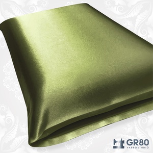Selyem párnahuzat - OLÍVAZÖLD szatén ágyneműhuzat - otthon & életmód - lakástextil - párna & párnahuzat - Meska.hu