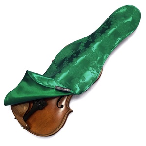 Smaragdzöld selyembrokát hegedűtakaró (4/4), Könyv & Zene, Hangszer & Hangszertok, Varrás, MESKA