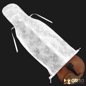 Selyembrokát hegedűhuzat 4/4-es és 3/4-es hegedűhöz, HÓFEHÉR, Könyv & Zene, Hangszer & Hangszertok, Varrás, MESKA