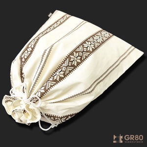 Nagy kenyeres zsák PUL béléssel - Palóc szőttes száda mintás - táska & tok - bevásárlás & shopper táska - kenyeres zsák - Meska.hu