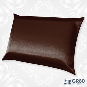 CSOKIBARNA selyem párnahuzat - szatén ágynemű - otthon & életmód - lakástextil - ágynemű - Meska.hu
