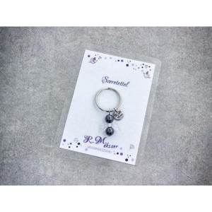 Szeretettel kulcstartó hematittal, Táska & Tok, Kulcstartó & Táskadísz, Kulcstartó, , MESKA