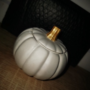 Tök kerámia mécses , Művészet, Szobor, Kerámia, Festett tárgyak, Kerámia, MESKA