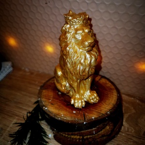 Oroszlán kerámia dekoráció, Művészet, Szobor, Kerámia, Festett tárgyak, Kerámia, MESKA