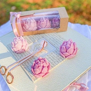 3db lótusz gyertya  - otthon & életmód - gyertya, illat, aroma - gyertya - Meska.hu