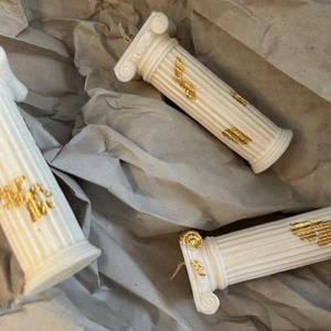 Görög oszlop gyertya + kerámia - otthon & életmód - gyertya, illat, aroma - gyertya - Meska.hu