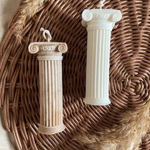 Görög oszlop gyertya + kerámia, Otthon & Életmód, Gyertya, illat, aroma, Gyertya, Gyertya-, mécseskészítés, Kerámia, MESKA