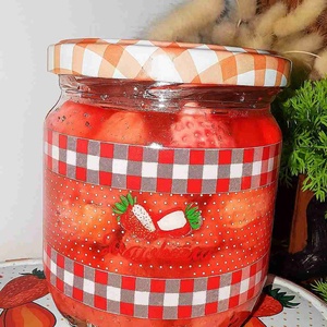 Eper lekvár gyertya - otthon & életmód - gyertya, illat, aroma - gyertya - Meska.hu