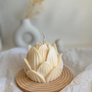 3db lótusz gyertya  - otthon & életmód - gyertya, illat, aroma - gyertya - Meska.hu