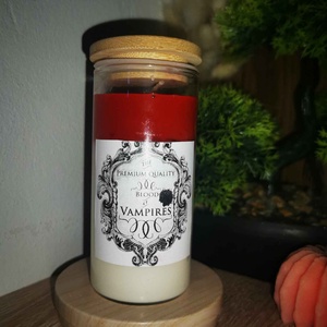 Vámpír zselé gyertya - művészet - szobor - kerámia - Meska.hu