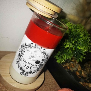 Vámpír zselé gyertya - művészet - szobor - kerámia - Meska.hu