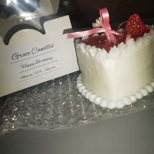 Szülinapi torta gyertya - otthon & életmód - gyertya, illat, aroma - gyertya - Meska.hu