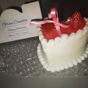 Szülinapi torta gyertya - otthon & életmód - gyertya, illat, aroma - gyertya - Meska.hu