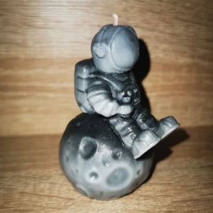 Űrhajós gyertya, Otthon & Életmód, Gyertya, illat, aroma, Mécses és mécsestartó, Festett tárgyak, Gyertya-, mécseskészítés, MESKA