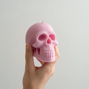 Nagy koponya gyertya - esküvő - dekoráció - gyertya & gyertyatartó - Meska.hu